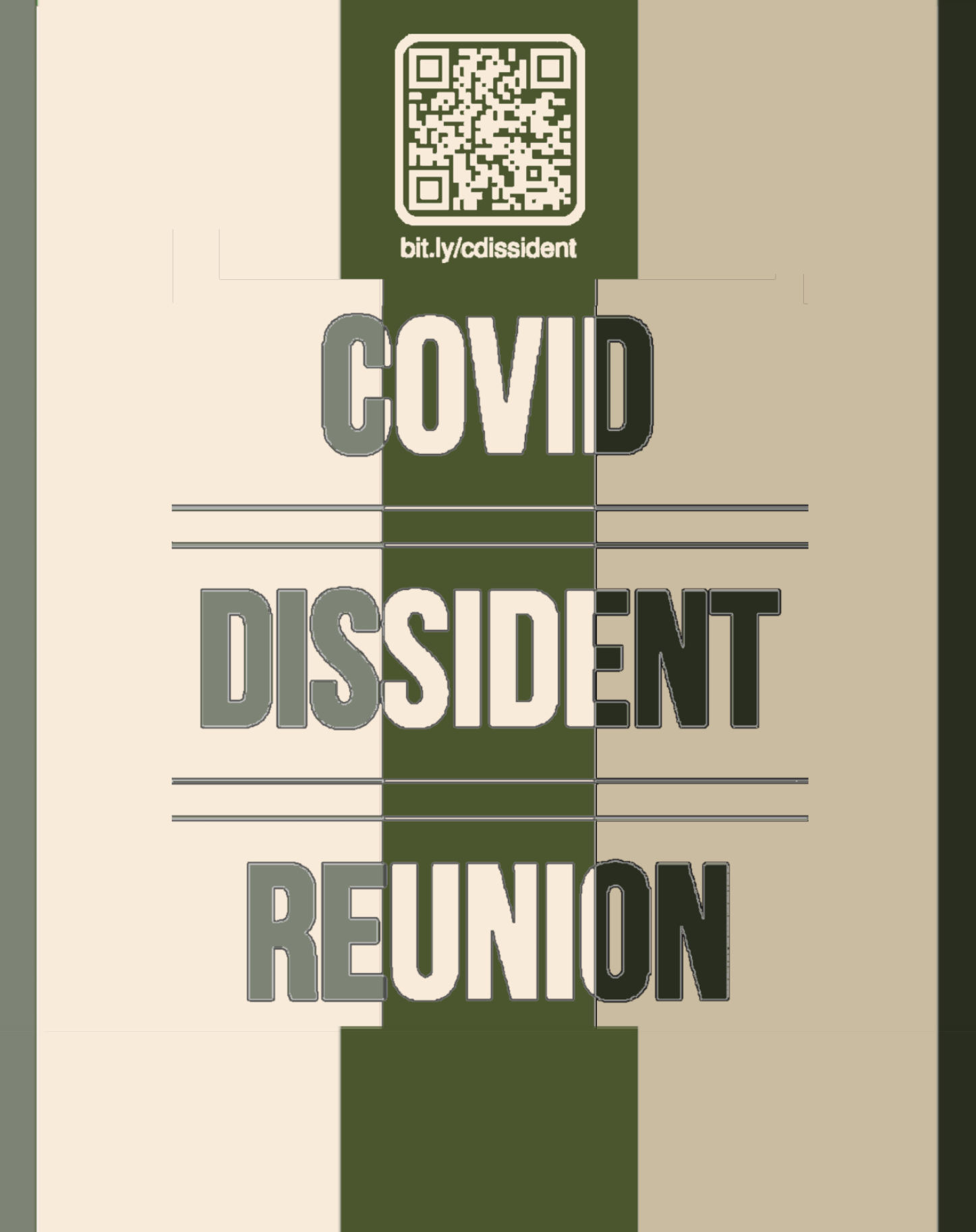 Billede med teksten -Covid Dissident Reunion